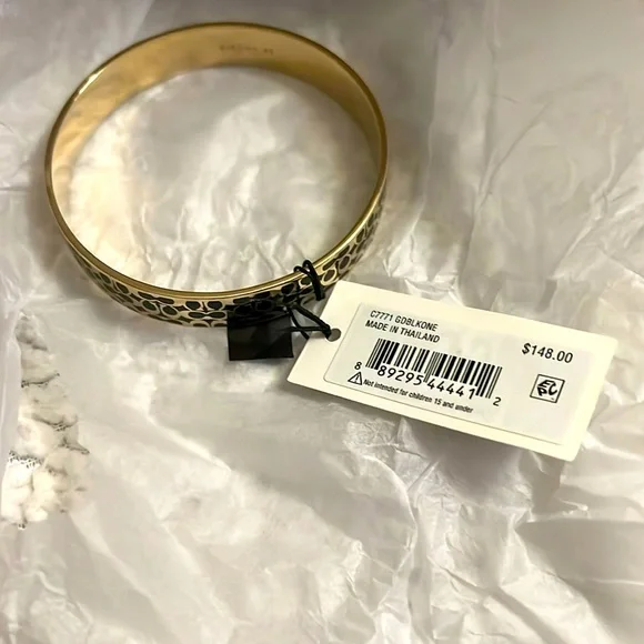 Coach Gold Bangle Bracelet - Picture 1 of 3